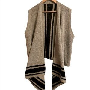 Banana Republic Alpaca/Wool Waterfall Drape Open Front Sweater Vest Small